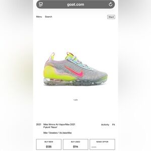 Nike Air Vapormax 2021 FK Photon Dust Hyper Pink DH4088-002 Women’s 6